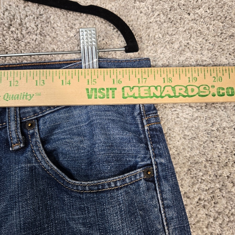Levis 527 Jeans Mens 34x32 Blue Bootcut Slim 100% cotton - Picture 4 of 10